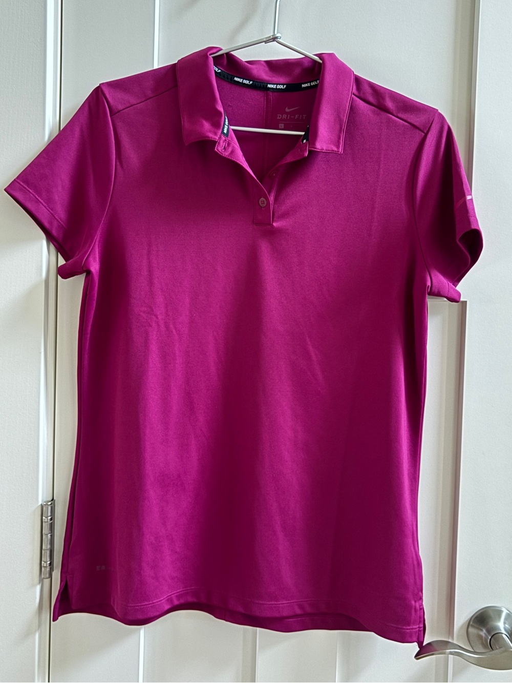 Nike Golf Dry Victory Solid Polo Shirt Vivid Pink Women's Size L